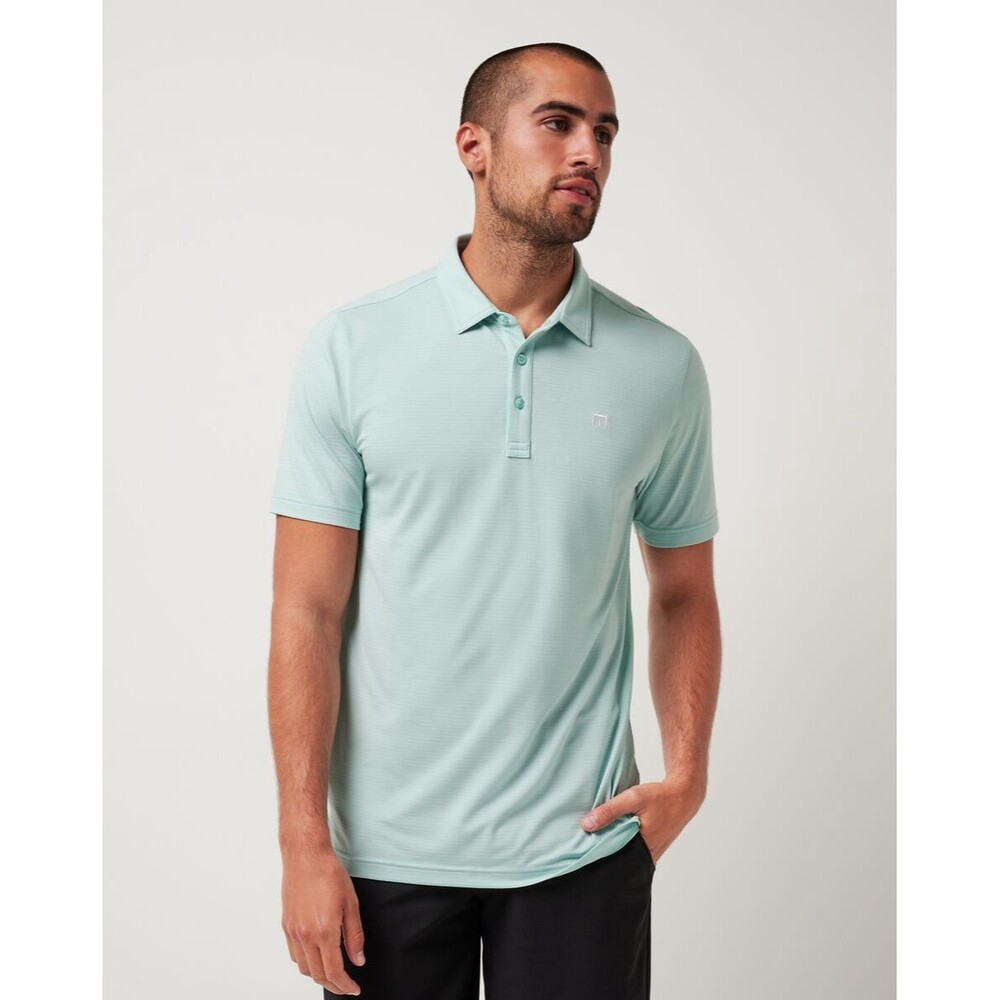 Travis Mathew Men's The Heater Enhanced Stretch Lightweight Polo Shirt M